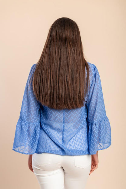 Semi-transparent blouse