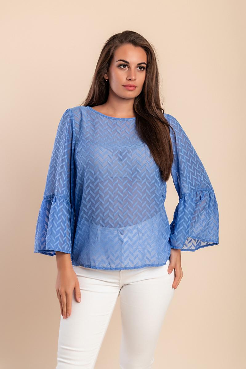 Semi-transparent blouse