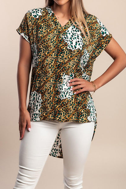 Top cu imprimeu leopard