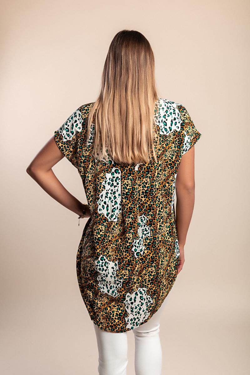 Top cu imprimeu leopard