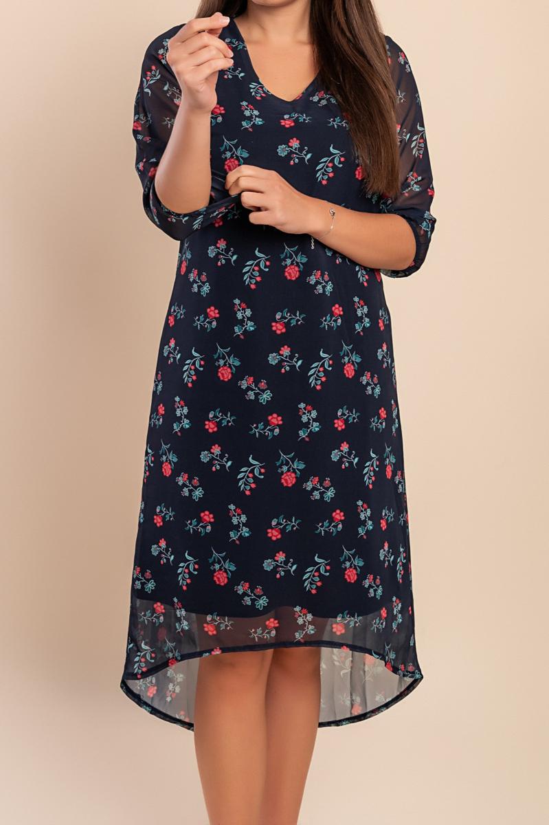 Rochie midi cu imprimeu mărimi mari