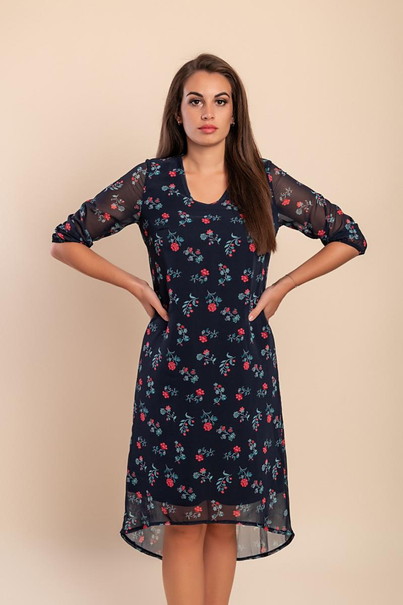 Rochie midi cu imprimeu mărimi mari