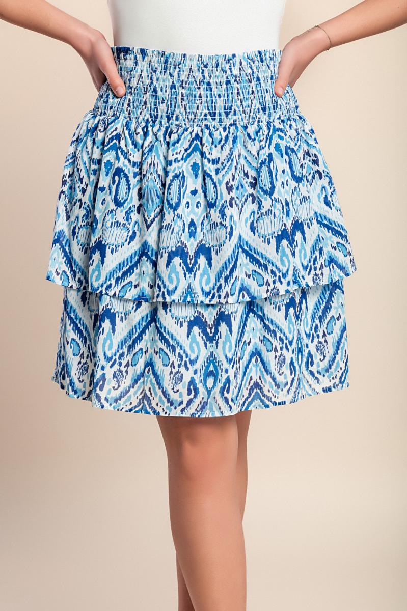 Printed mini skirt