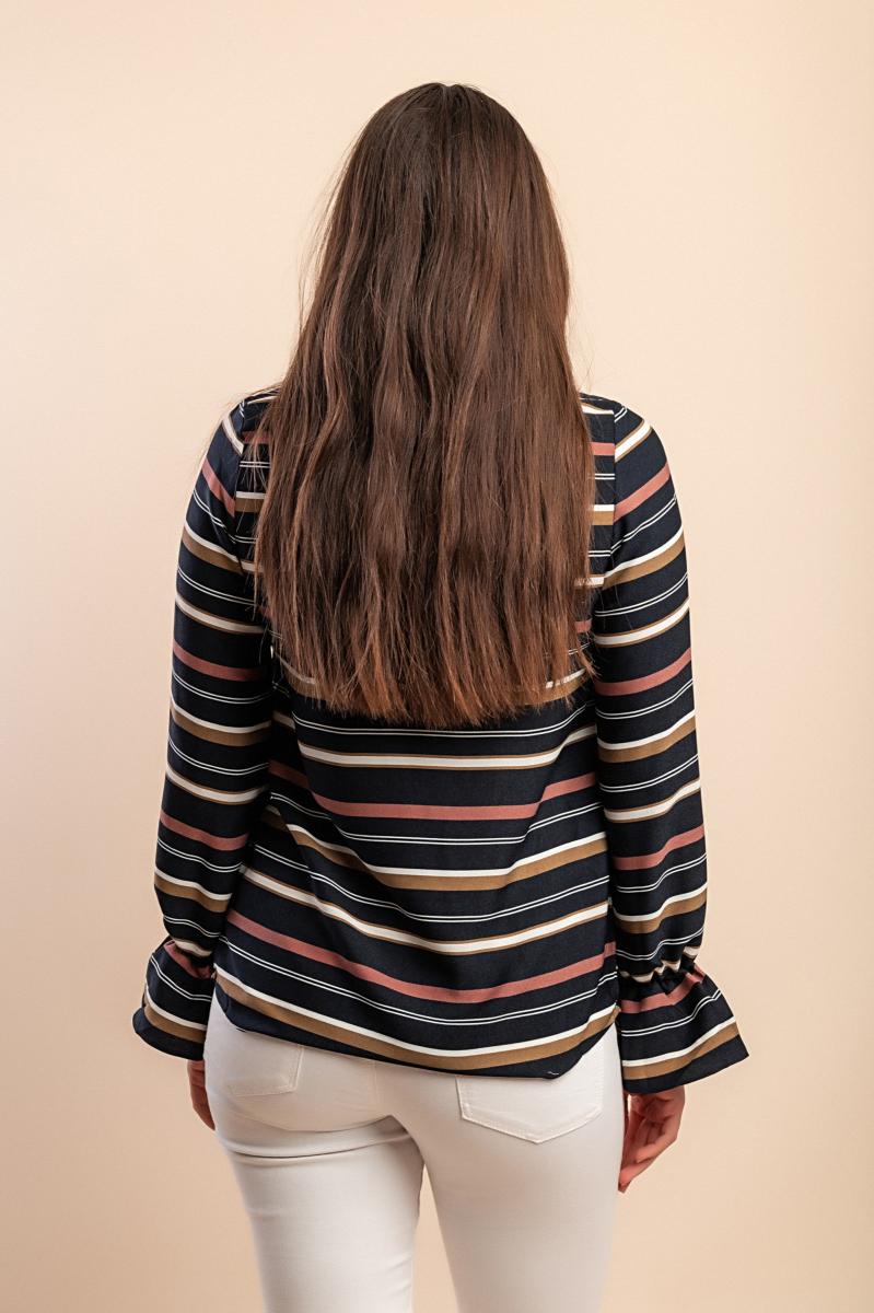 Striped Print Top