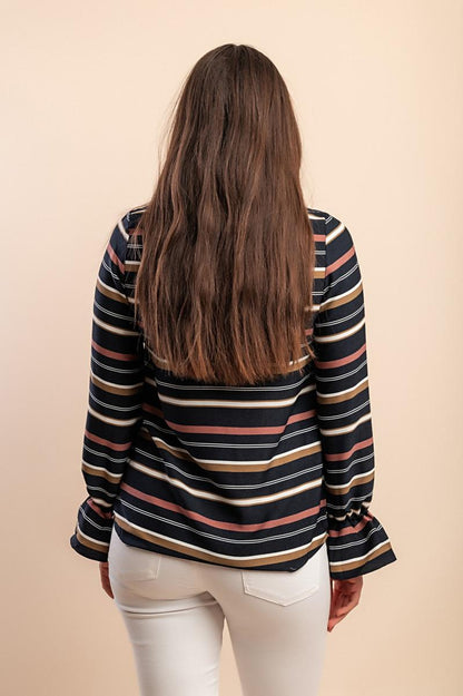 Striped Print Top
