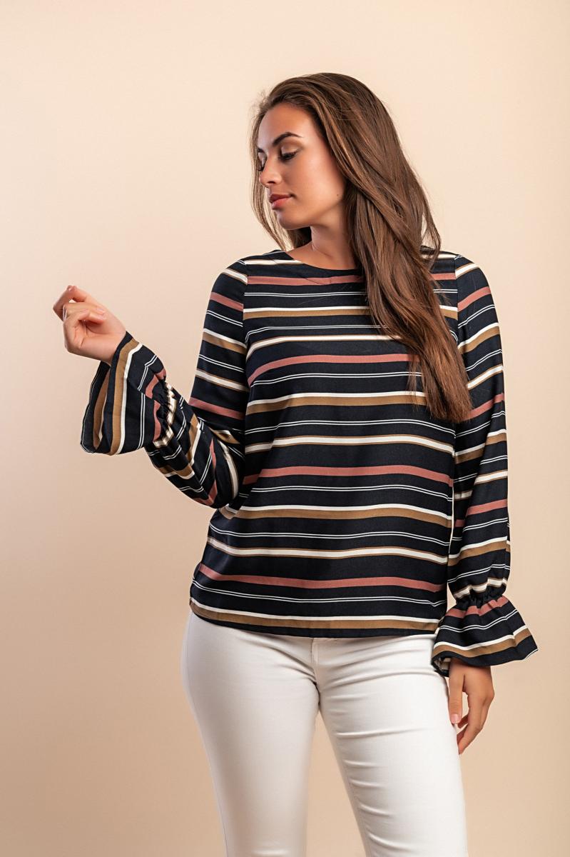 Striped Print Top