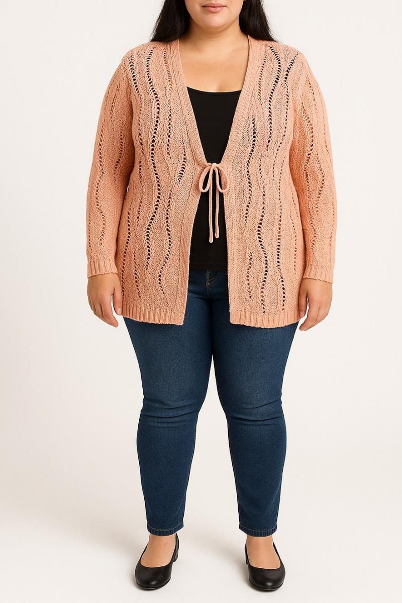 Cardigan taglie forti in maglia