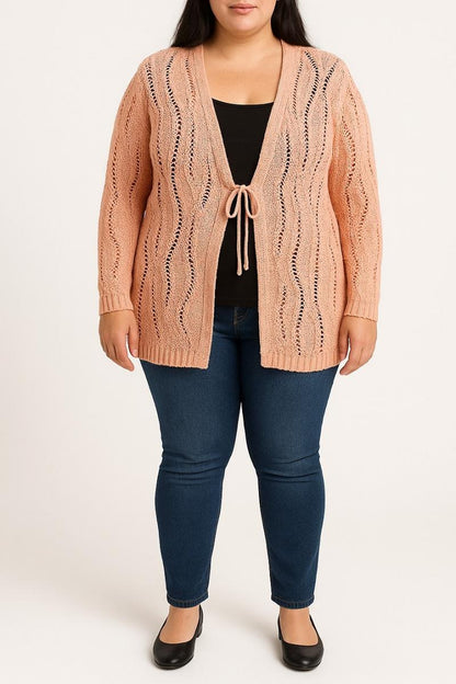 Cardigan taglie forti in maglia