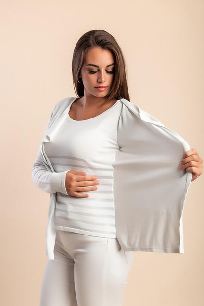 Top & cardigan 2in1