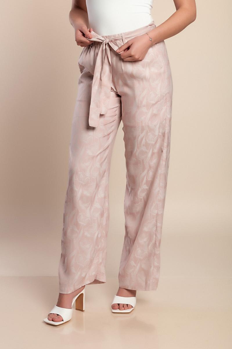 Long pants with belt