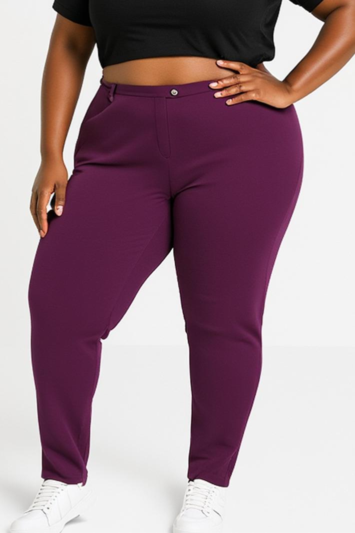 Plus size elegant trousers