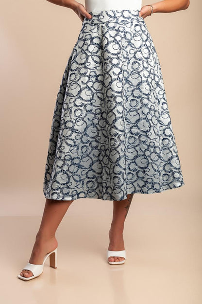 Elegant printed skirt