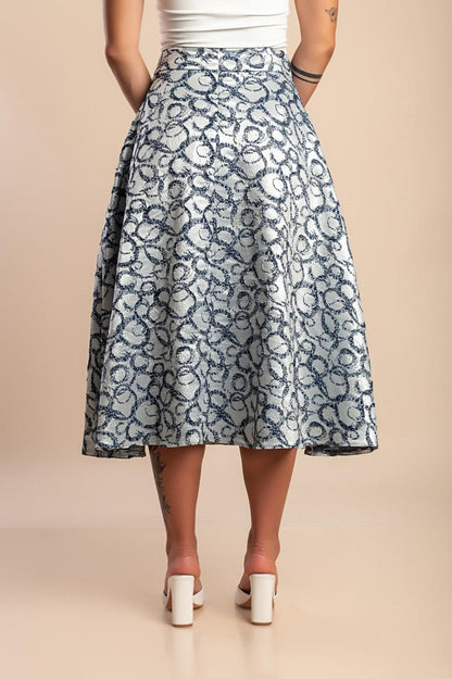 Elegant printed skirt