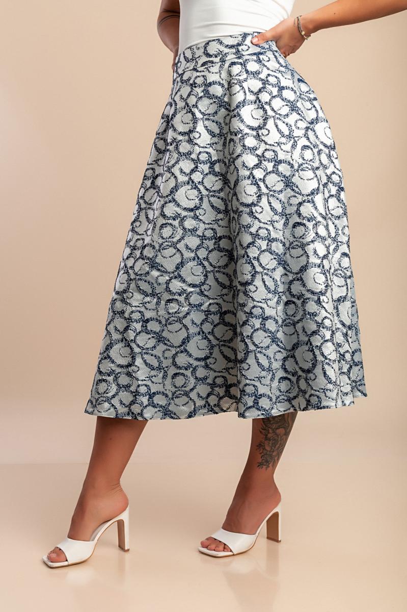 Elegant printed skirt