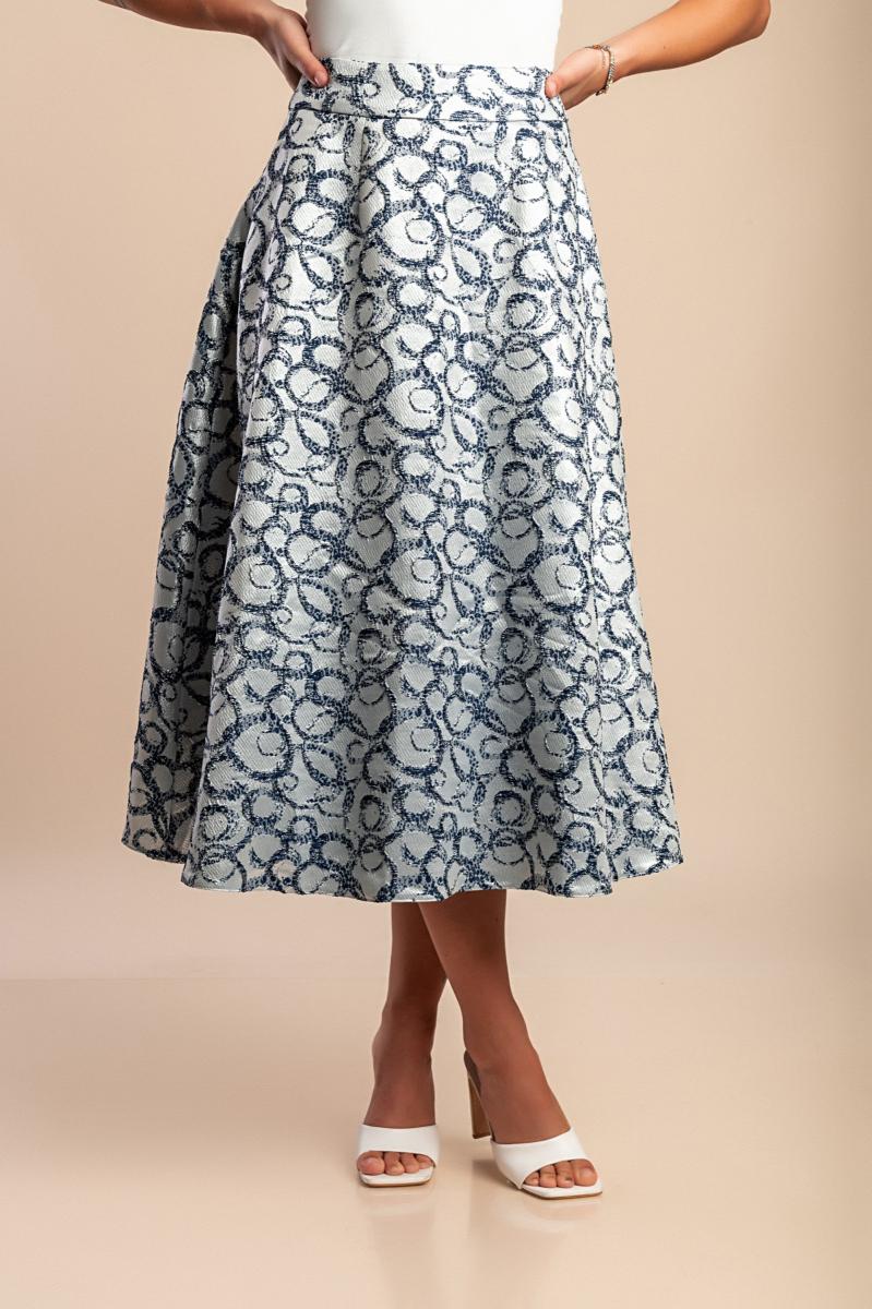 Elegant printed skirt