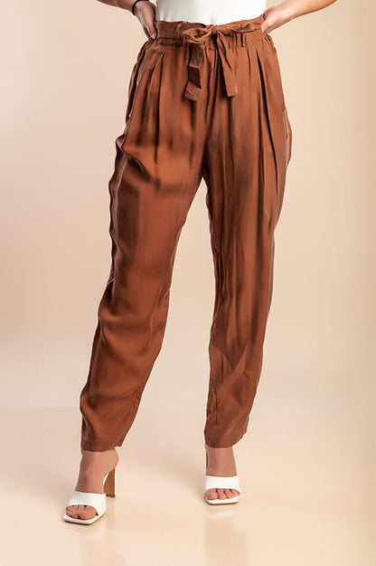 Crinkled Look Pants