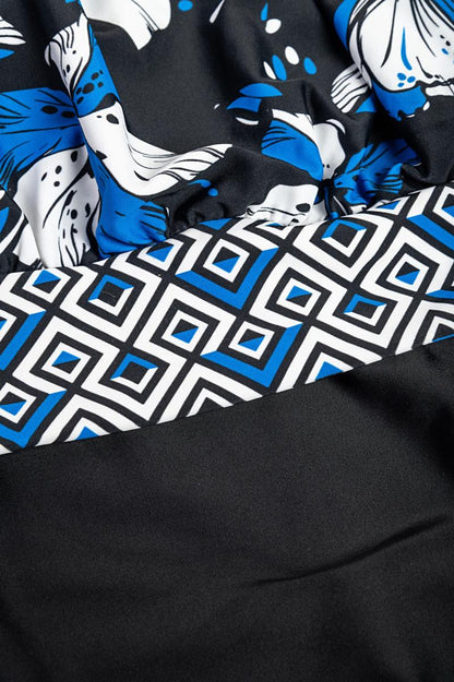 Plus size printed swimsuit