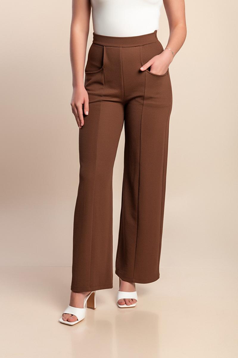 High-waisted trousers