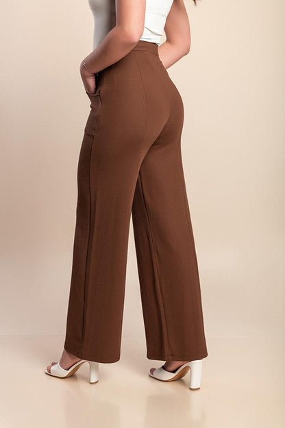 High-waisted trousers