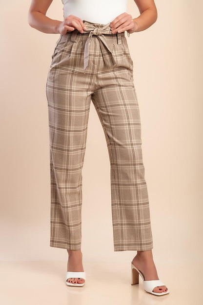 Pantaloni a quadri