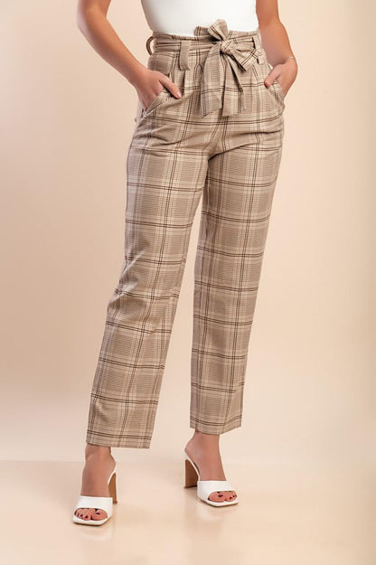 Pantaloni a quadri