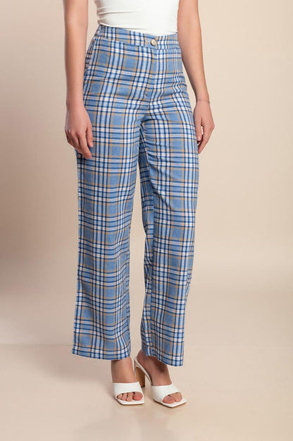 Pantaloni lunghi a quadretti