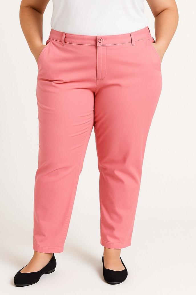 Calças de algodão plus size