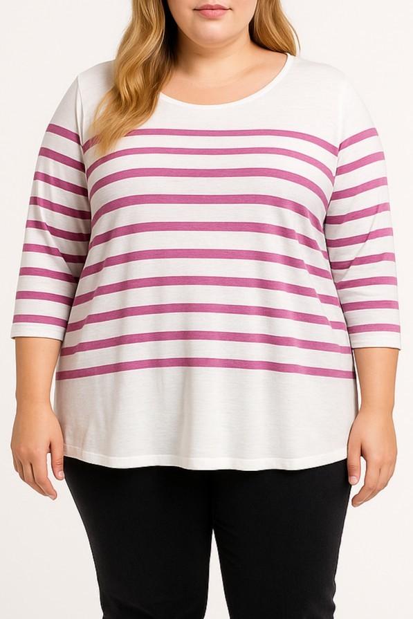 Cotton Top with striped print