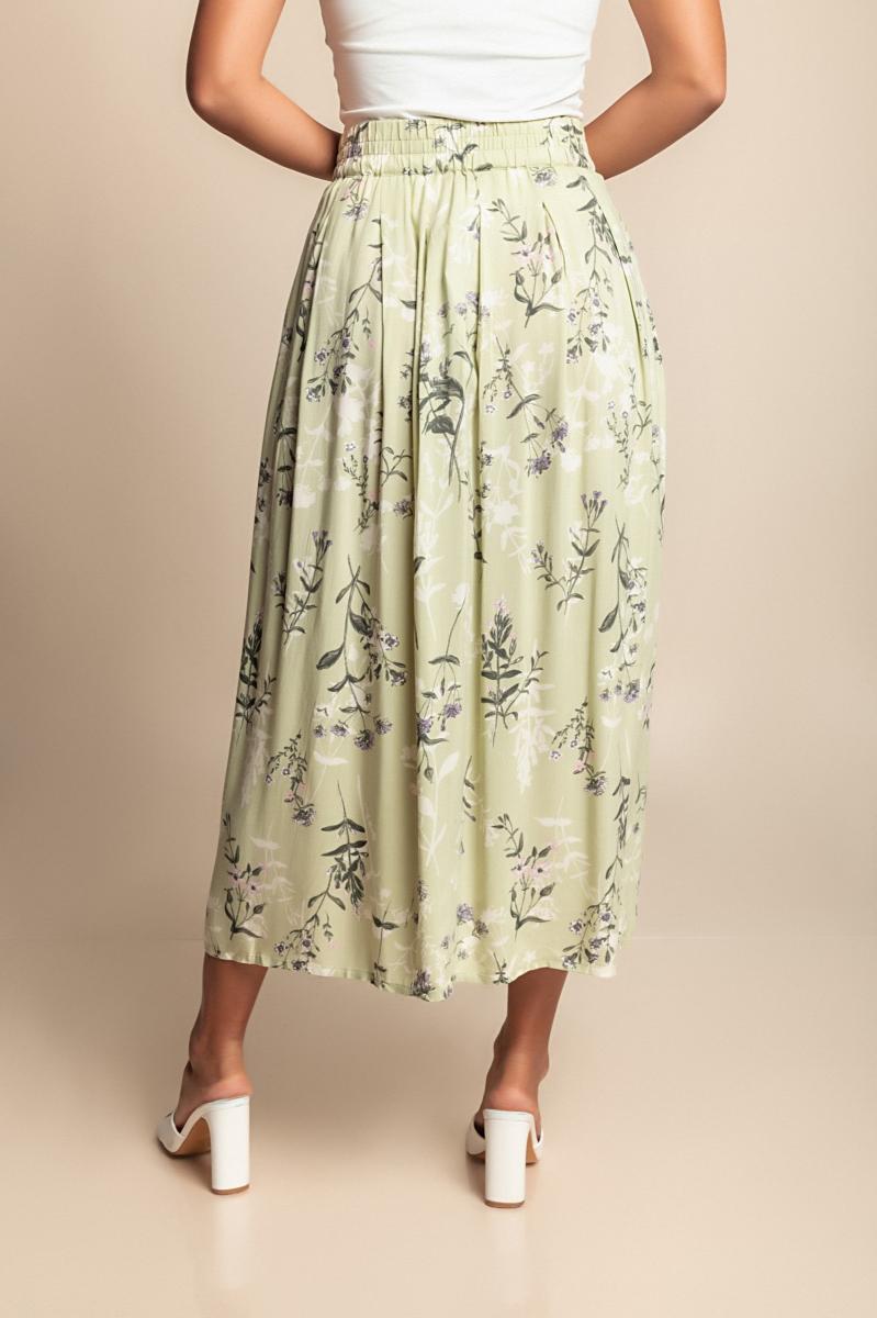 Spódnica plus size w kwiatowy print