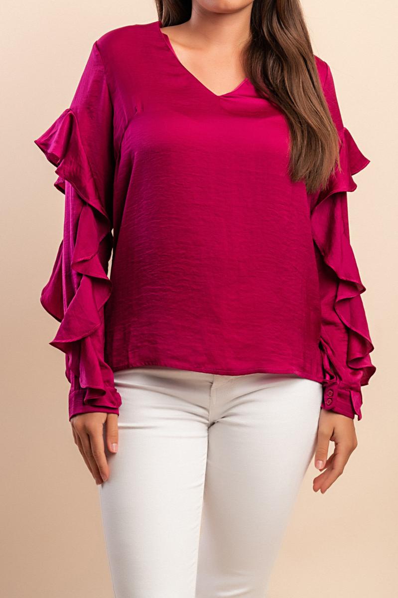 Elegantna bluza s volanima
