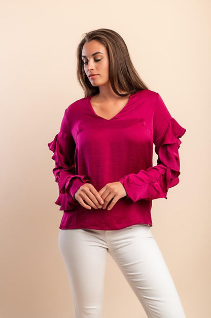 Elegantna bluza s volanima