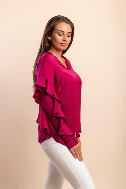 Elegantna bluza s volanima