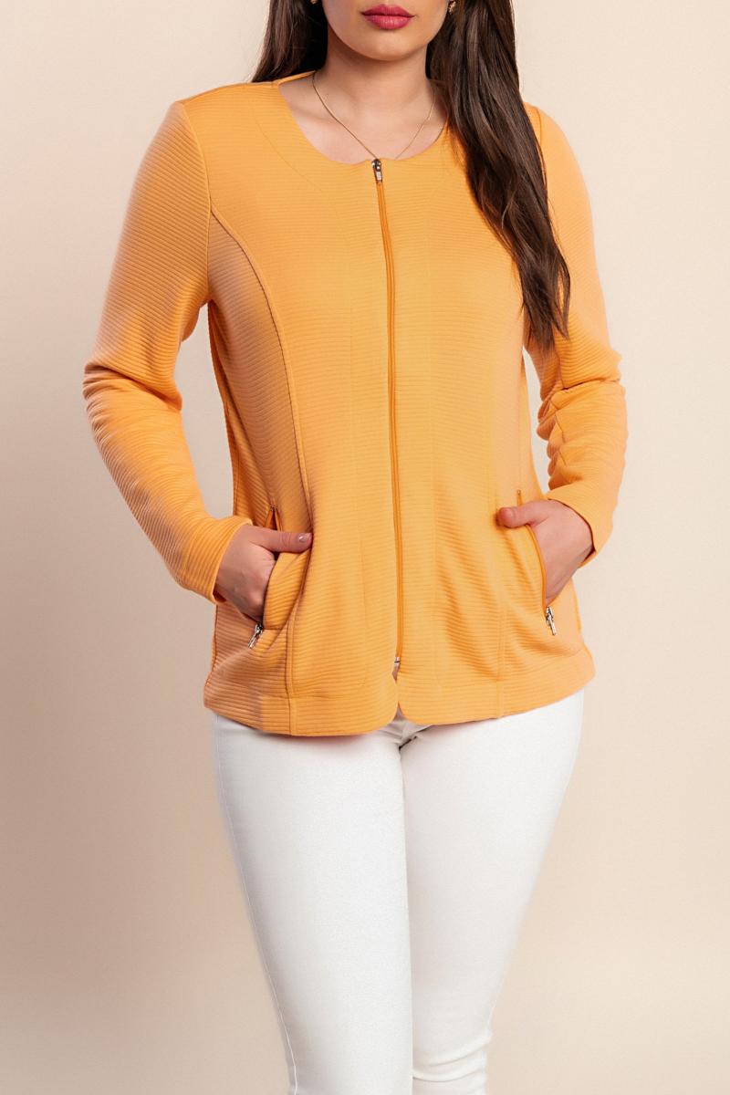 Top plus size cu fermoar