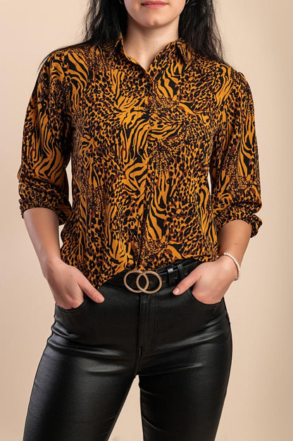 Blouse with print