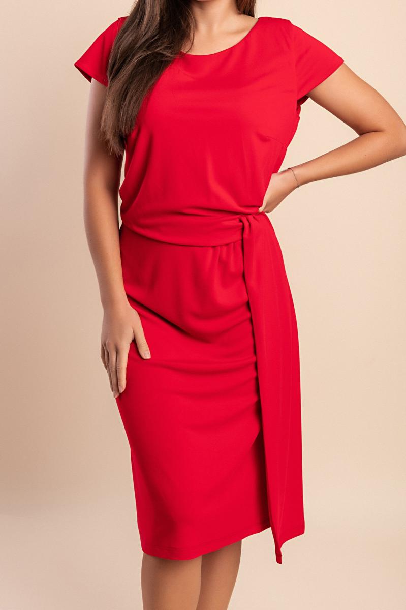 Plus size elegant midi dress
