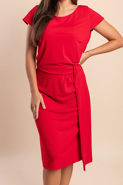 Plus size elegant midi dress