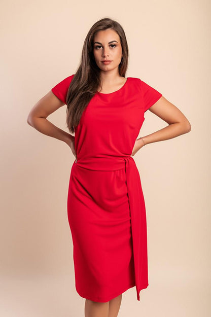 Plus size elegant midi dress