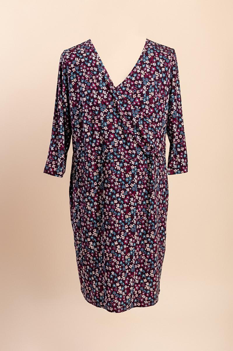 Plus size dress with floral print