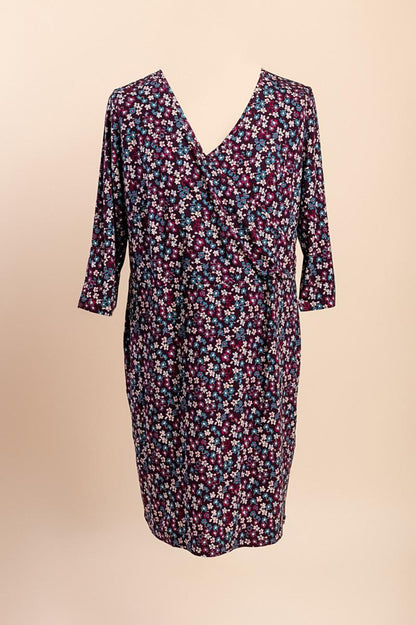 Plus size dress with floral print
