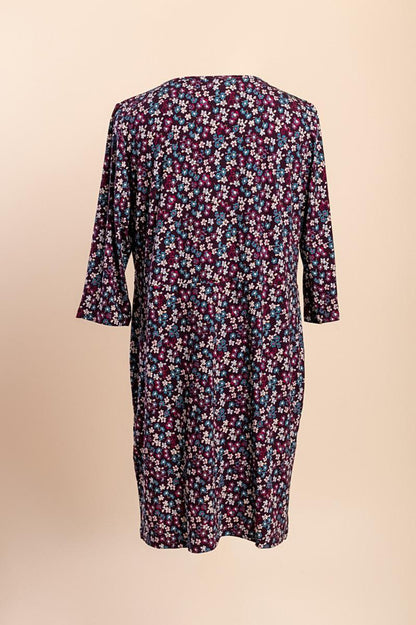 Plus size dress with floral print