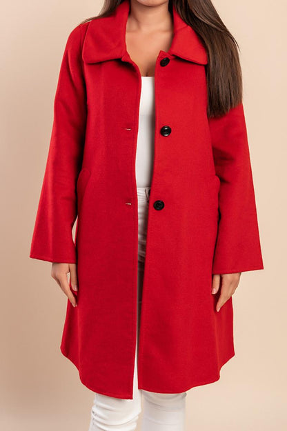 Cappotto con bottone