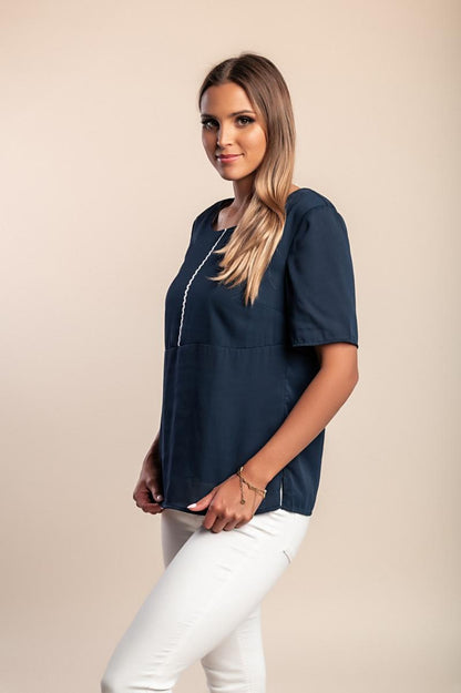 T-shirt z okrągłym dekoltem