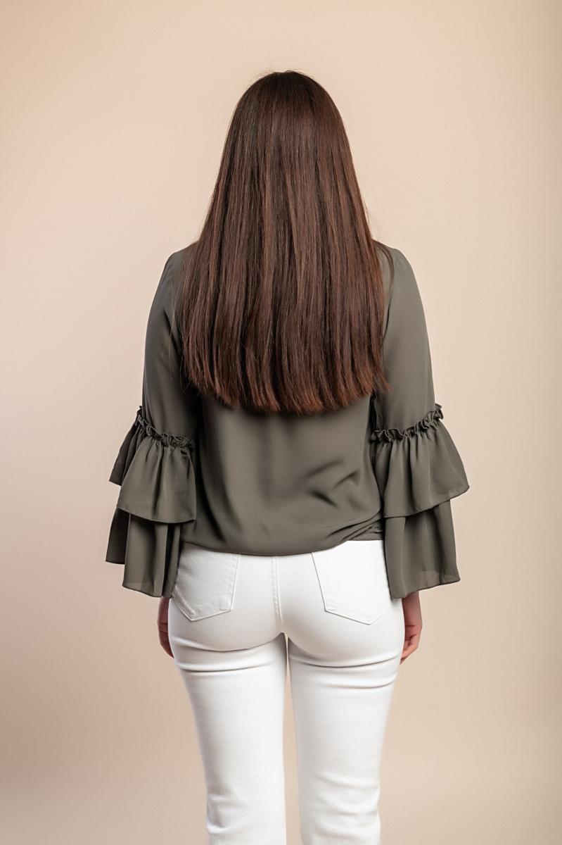 Plus size bluza s volanima