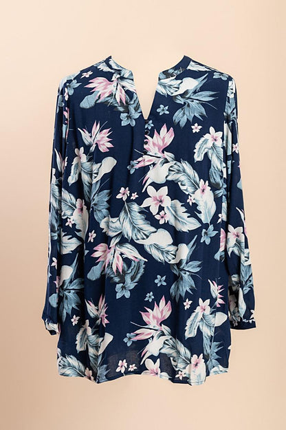 Bluse mit Blumenprint in großen Größen