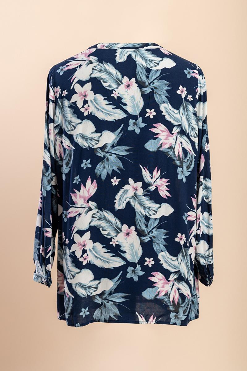 Bluse mit Blumenprint in großen Größen