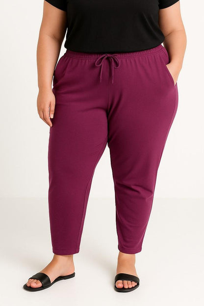 Pantaloni sportivi in cotone taglie forti