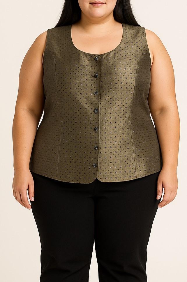 Plus size prsluk sa satenskim efektom