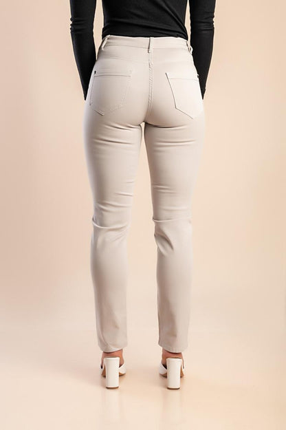 Pantaloni din bumbac cu detaliu decorativ