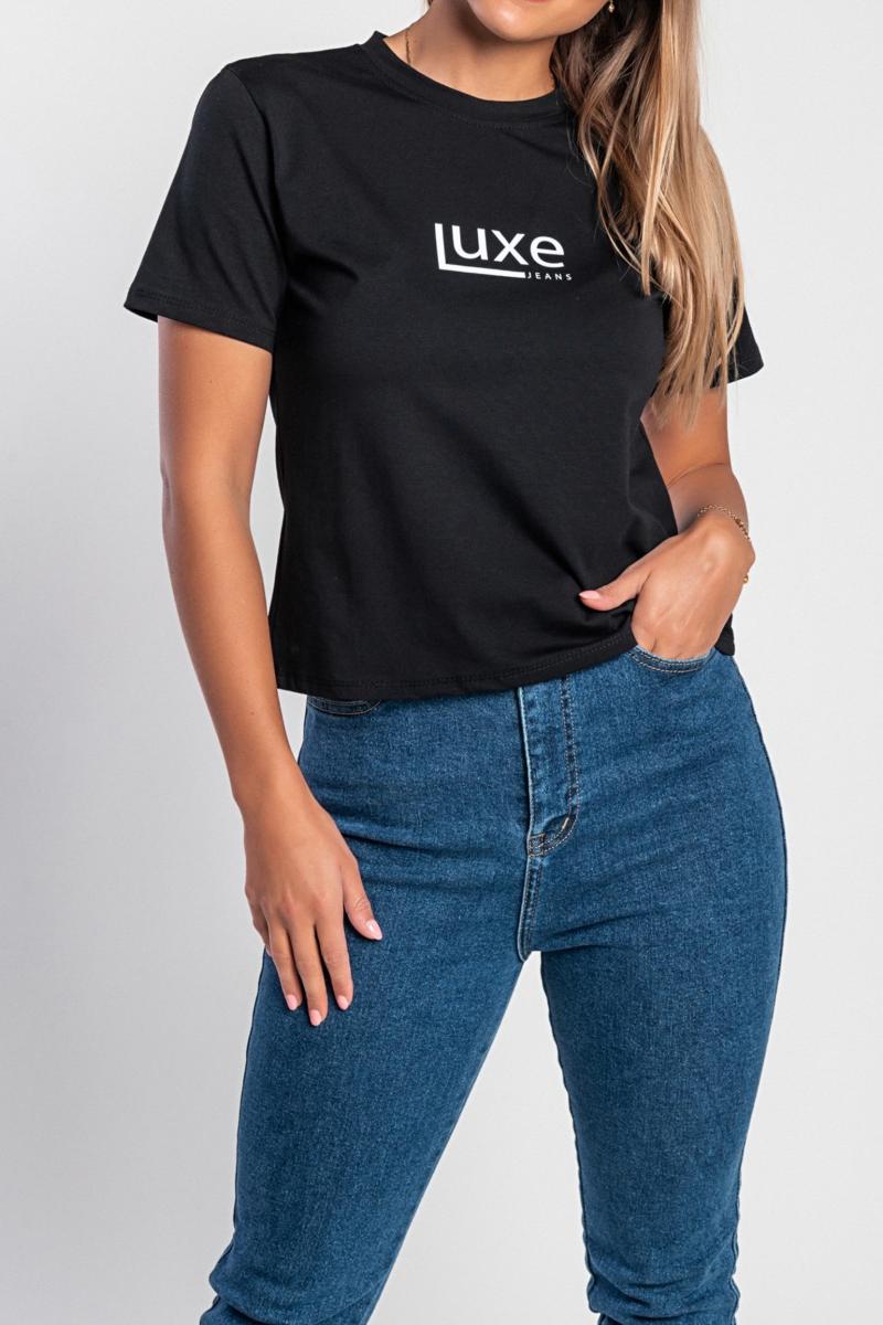 Luxe-jeans 40K Cotton T-shirt met logo