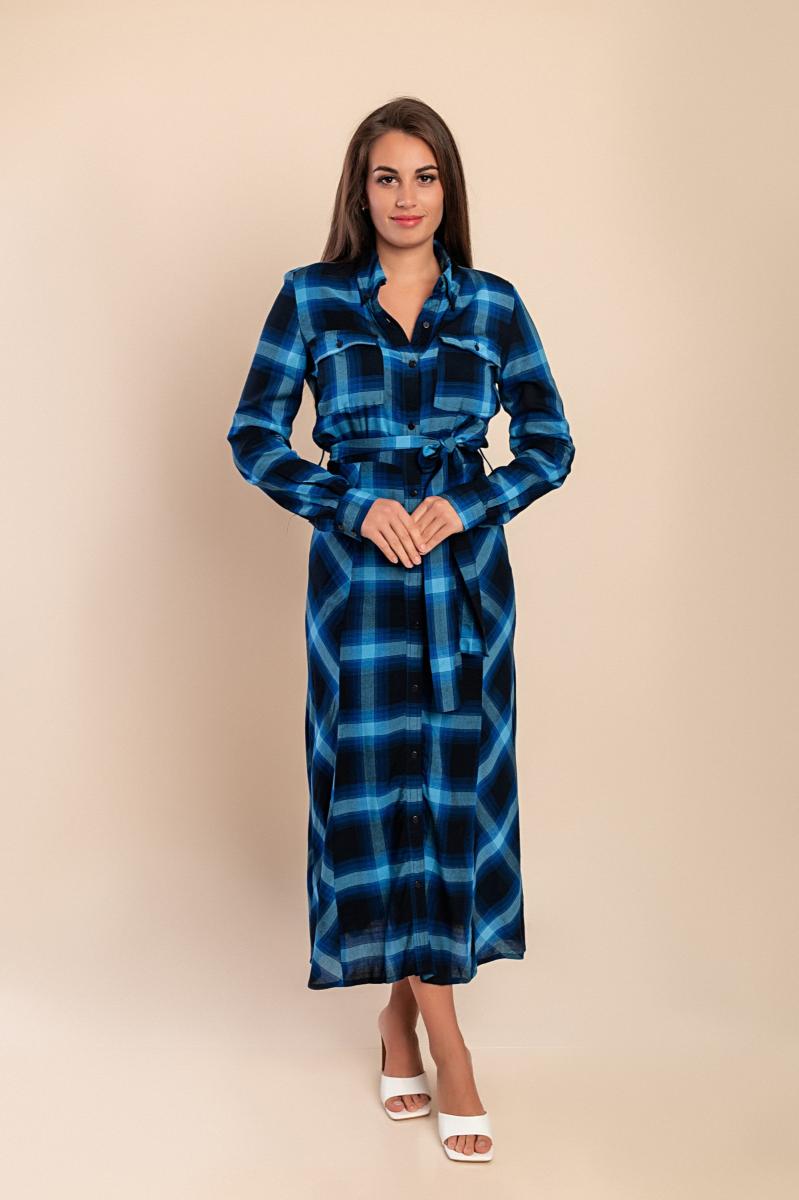 Maxi camicia a quadri